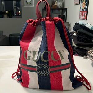 Gucci drawstring backpack